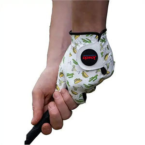 Logo personnalisé Cabretta en cuir de mouton léger antidérapant doux respirant sport gant de golf sangle réglable par sublimation - Product Image 4