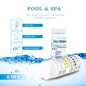 Bandelettes de <span class=keywords><strong>test</strong></span> de <span class=keywords><strong>piscine</strong></span> 6 en 1 Bandelettes de <span class=keywords><strong>test</strong></span> de spa pour kit de testeur de bains à remous - Product Image 4