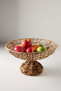 Cesta de fruta de pedestal tejida, decoración de presentación de comida natural, productos vietnamitas al por mayor ecológicos - Product Image 4