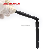 SUBORUI S2 Foret tournevis magnétique à tête cruciforme PH2 à double extrémité