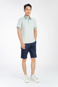 Diseño llamativo Polo Homme En Coton Bordado Logo Tela elástica Polos personalizados Uniformes Ropa Hombres Fábrica de Vietnam - Product Image 5
