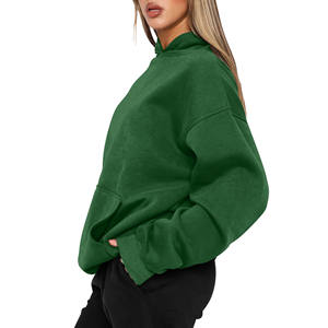 ODM 100% coton surdimensionné sérigraphié élégant femmes sweats coupe-vent en plein air mode Streetwear femmes sweats à capuche tricotés - Product Image 5