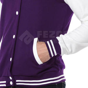 Mode hommes veste d'hiver tissu doux col montant avant élégant Letterman Design imperméable respirant pour Streetwear quotidien - Product Image 4