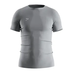 เสื้อคอมเพรสชั่นพรีเมียมสำหรับผู้ชาย ปักลายเทอร์รี่ ผู้ผลิตขายส่ง - Product Image 1