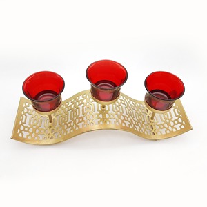 Soporte para colgar en la pared de té, regalo de boda, lámpara de vela, candelabros de pared de Metal, lámparas de candelita, decoración del hogar con estilo indio - Product Image 5