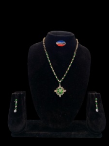 Conjunto de collar y pendientes de cristal de aleación de diamantes de imitación para mujer, novia, boda, cena, fiesta - Product Image 6