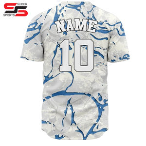 Camiseta de Béisbol con Cuello en V y 2 Botones Delanteros, Diseño Personalizado con Tela de Alto Rendimiento Sublimada, Transpirable y Duradera - Product Image 2