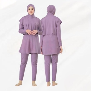 Vêtements de sport islamiques pour femmes, ensemble deux pièces, sweat-shirt et legging, tissu extensible respirant, fabricant OEM ODM - Product Image 2