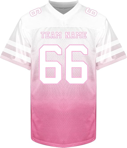 Custom Men's Breathable Plus Size Polyester Boxy Jersey Streetwear Sports T-Shirt with Football Embroidery <b>Heat</b>-Transfer Printed - Product Image 1