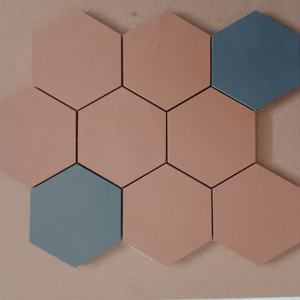 Azulejos de mosaico de cerámica de porcelana de cuerpo completo hexagonal de 4 pulgadas para elevaciones de construcción paredes compuestas paredes divisorias - Product Image 1