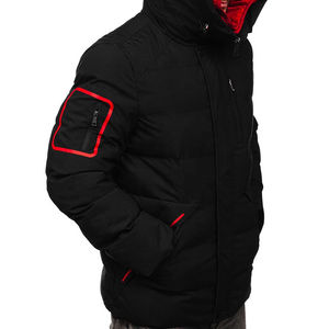 2026 Wholesale Custom Thick Padded Winter Men's <b>Fleece</b> Jacket Warm Plus Size Stand Collar Breathable - Product Image 3