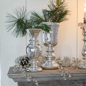 ชุดแจกันดอกไม้โลหะอะลูมิเนียมตกแต่ง2ชิ้นชุด2025แจกันดอกไม้โลหะดีไซน์ใหม่ - Product Image 2