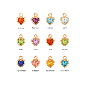 Heart Shape Faceted Birthstone <b>Charm</b> 8mm Gold Bezel Set Pendant Handmade Tiny Hear <b>Charms</b> <b>for</b> <b>Jewelry</b> <b>Making</b> - Product Image 6