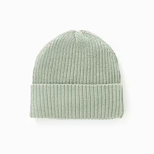 Gorro de felpa tejido de lana con logotipo personalizado de colores mezclados, gorro acanalado para hombre, gorro de lana para niñas de invierno, gorros - Product Image 4