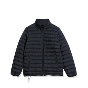 Chaqueta de invierno con diseño personalizado para hombre, abrigo de burbuja acolchado con capucha a la moda y cuello levantado - Product Image 4