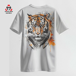 เสื้อยืดคอกลมแขนสั้นผู้ชาย ผ้าฝ้าย 100% ระบายอากาศได้ดี ใส่สบาย เหมาะสำหรับออกกำลังกาย รุ่นใหม่ สำหรับฤดูร้อน - Product Image 2