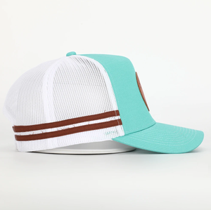 Gorra de béisbol estilo camionero de Vietnam, de 6 paneles, estructurada, con parche tejido, malla, ajustable, hebilla metálica, logotipo personalizado, gorras - Product Image 3