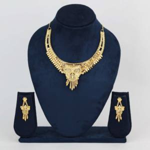 Micro Formed Gold-Plated <b>Copper</b> Brass Chapado En Oro Necklace Traditional Wedding Jewelry for Women Special Occasion Accessory - Product Image 2