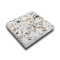 Carreaux de sol carrés en terrazzo Uterra Indonésie Bali, 18 mm d'épaisseur, 1350x2500 mm, antibactériens, polis mats, design moderne, appartement