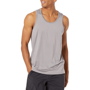 Camiseta sin mangas deportiva transpirable para hombre, ropa deportiva de secado rápido de poliéster 100%, chaleco de gimnasio sin mangas de verano para hombre - Product Image 1