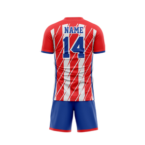 Uniforme de fútbol antibacteriano de alta calidad sin costuras diseño personalizado OEM tejido de poliéster transpirable de secado rápido cuello en V sublimado - Product Image 4