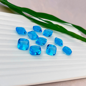 Piedras preciosas sueltas calibradas de hidro cuarzo azul suizo de corte facetado de alta calidad para la fabricación de joyas suministros de artesanía DIY de cuarzo Suelto - Product Image 4