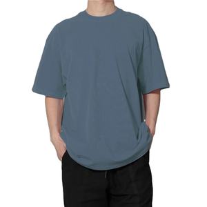 240 Gsm 100% <b>Thick</b> Cotton 11 Colors Custom Printing Embroidery OEM logo Plain Blank Men Men's <b>T</b>-<b>shirt</b> for men - Product Image 3