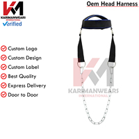 Arnés para la cabeza de entrenamiento del cuello, cadena para levantamiento de pesas, mentón, cabeza, cuello, ejercitador, correas, gimnasio, equipo de culturismo, fortalecimiento