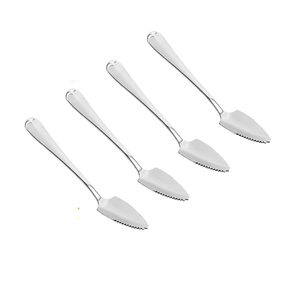 Cuchara de sandía de acero inoxidable Cuchara de borde dentado Cubiertos Cuchara de cubiertos de cítricos medio dentados Mejor precio - Product Image 2