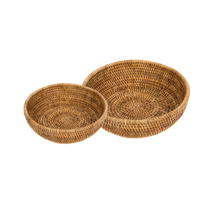 Handwoven Rattan WOVEN RATTAN <b>FRUIT</b> <b>STORAGE</b> BASKET From Vietnam Perfect for Stylish Eco-Friendly and Practical Home Organization - Product Image 1