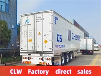 3-Axle 28ft 40ft 53ft baja kargo berpendingin Semi Trailer makanan pendingin Unit 3Axle 28ft 40ft 53ft Trailer berpendingin