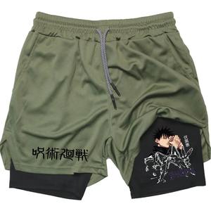 Pantalones cortos de rendimiento para hombre, pantalones cortos de secado rápido, elásticos, ligeros, atléticos, para gimnasio, para correr, con bolsillos, diseño personalizado - Product Image 4