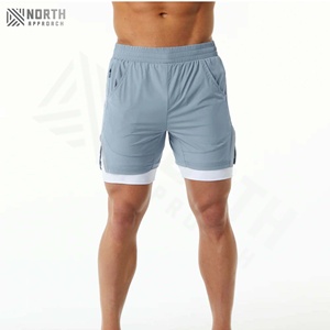 Pantalones Cortos Deportivos Casuales para Hombre, de Secado Rápido, con Cordón, para Entrenamiento, Correr, Gimnasio, con Bolsillos, Pantalones Cortos de Verano - Product Image 1