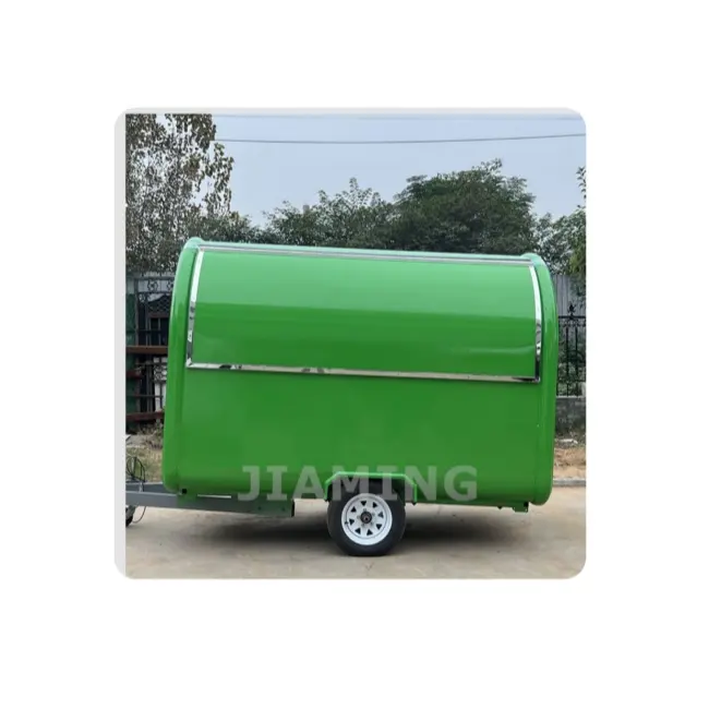 Mobile bar ice cream coffee crepe hot dog candy food trailer fiberglass braking system for sale food trailers fully equipped