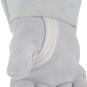 Gants de soudage en cuir pleine fleur, manchette longue, haute qualité, en peau de chèvre, pour soudage TIG, cuir souple et durable, 15 cm, gants de soudage personnalisés - Product Image 2
