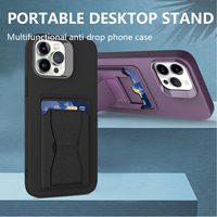 Funda Multifuncional para Apple iPhone 18 Pro Max/17 Air/16 Plus/15/14, con Ranuras para Tarjetas, Soporte Portátil, Estilo Cartera, Antigolpes