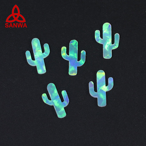 SANWA 14สีกาแล็กซี่โอปอลธรรมชาติปาล์มทรีกระบองเพชรรูปร่างแฟนซีและเสน่ห์ขายร้อนสำหรับการออกแบบเครื่องประดับโอปอลแก้วการออกแบบศิลปะ - Product Image 4