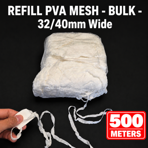 ตาข่าย PVA แบบเติมได้ ขนาด 32/40 มม. ยาว 500 ม. แบบเป็นมิตรต่อสิ่งแวดล้อม ละลายน้ำได้ ผลิตในฝรั่งเศส ตาข่ายตกปลา สำหรับปลาคาร์พ น้ำจืด อุปกรณ์เสริมสำหรับใส่เหยื่อ - Product Image 2