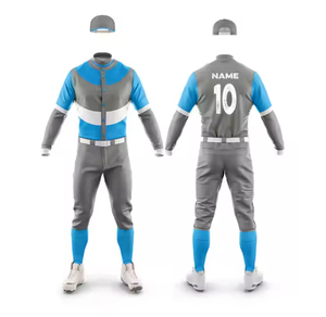 Maqueta de uniforme de béisbol con diseño de logotipo de nombre de equipo impreso completo - Product Image 6