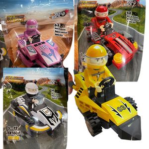 Set di blocchi giocattolo per piloti da corsa-gioca con auto da corsa - Product Image 2