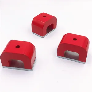 Large Red Alnico Horseshoe Magnet 11kg Pull 30 X 45 X 30mm