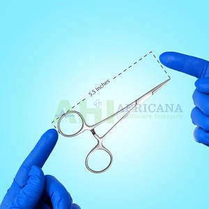 Pinzas Hemostáticas AHI Crile de Acero Inoxidable, Instrumentos Quirúrgicos Médicos Profesionales Manuales de Clase I, Certificación CE General - Product Image 3