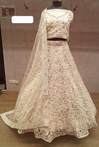 Robe Georgette brodée à la mode pour femmes adaptée aux fiançailles occasions traditionnelles et aux célébrations de mariage - Product Image 2