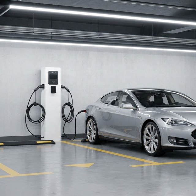 14kW 22kW 44kW Floor-standing AC EV Charging Station Dual Gun Type 2 OCPP 1.6J CE Certified for Commercial Public Use