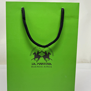 Op Maat Bedrukte Witte Papieren Zakken Met Linthandvat Luxe Boetiek Ambachtelijke Verpakking Matte Afwerking Geschenkzakken Voor Bulkbestellingen - Product Image 1