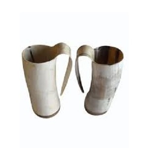 Tasse à boire en corne africaine de style américain Design moderne Poignée de boisson Tasse à bière Logo personnalisable Hôtel Maison Bureau Décor Utilisation - Product Image 1