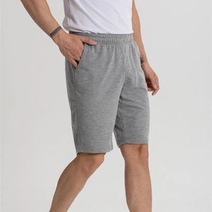 Shorts d'entraînement pour hommes grande taille en gros directement de l'usine couleur unie longue longueur vêtements décontractés Shorts nouveau style de mode - Product Image 5