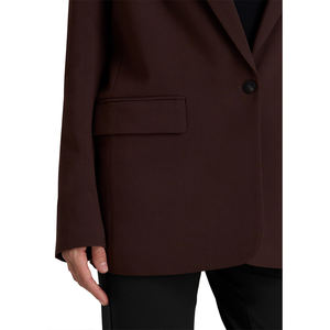 Nueva llegada clásico negro Unisex ajuste relajado chaqueta de lana Oficina ropa Formal para mujeres estilo de negocios patrón sólido 2026 - Product Image 4