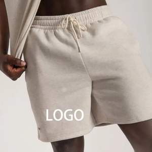 Short de rue décontracté pour hommes ensemble de t-shirts short baggy à séchage rapide avec aspect délavé style délavé à la pierre anti-rides vente en gros - Product Image 2