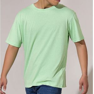 เสื้อยืดคอตตอน 100% พิมพ์ลายโลโก้ตามสั่งสำหรับผู้ชาย ทรงหลวม บริการ OEM เสื้อยืดผู้ชายแบบสบายๆ ระบายอากาศได้ดี - Product Image 3